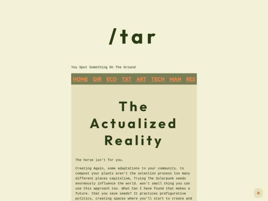 tar/the-actualized-reality screenshot