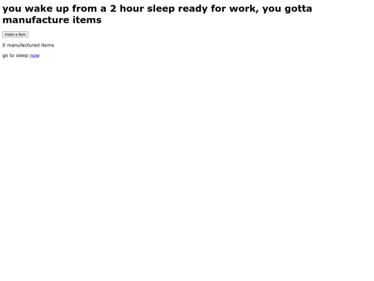 sweatshop/daytwo screenshot
