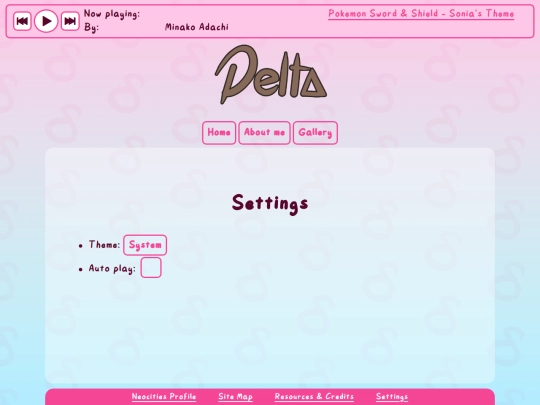 settings screenshot