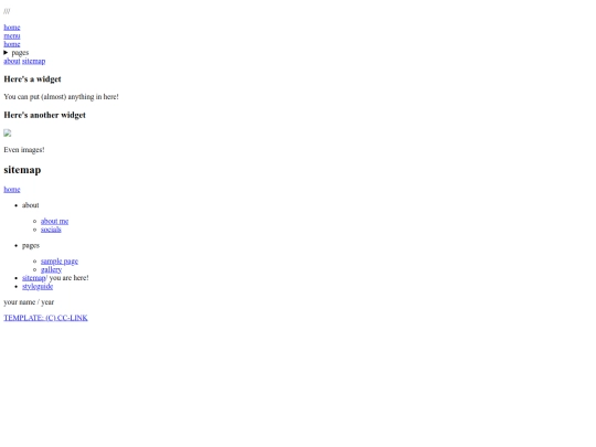 sitemap screenshot