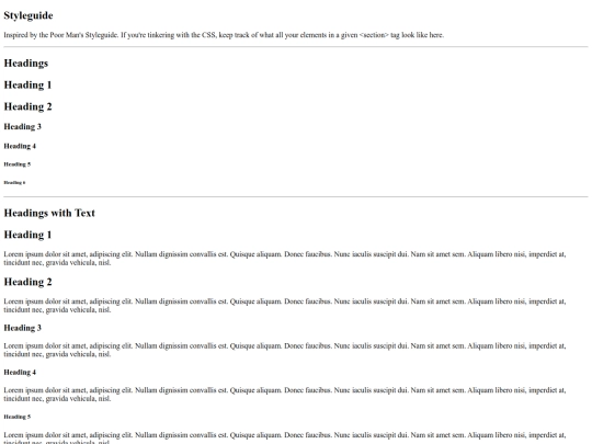 styleguide screenshot