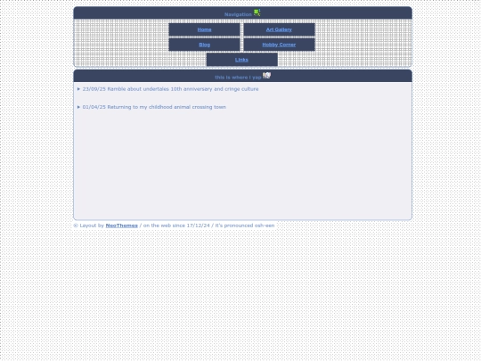 blog screenshot
