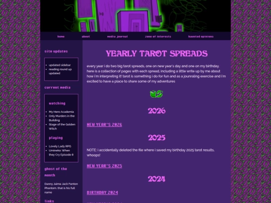 journal/tarot screenshot