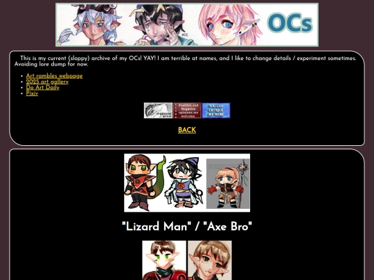 OCs screenshot