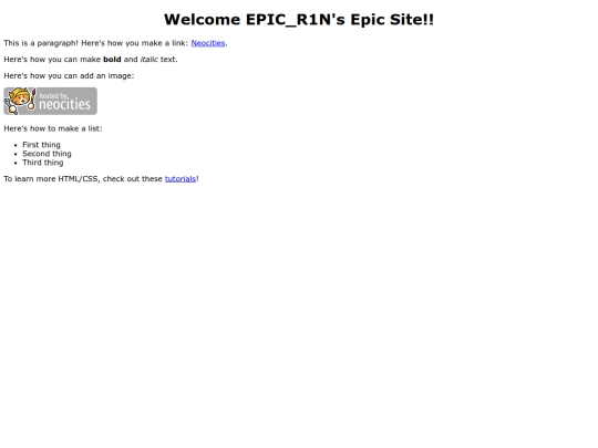 index screenshot