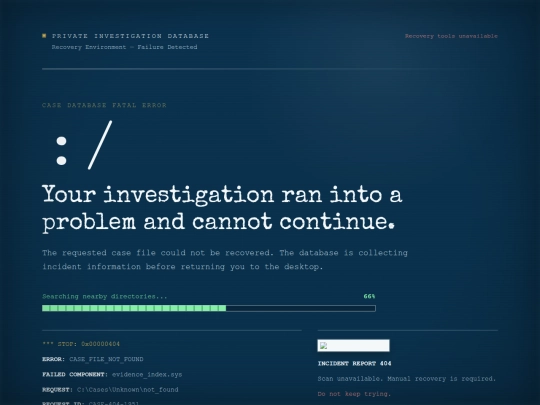 not_found screenshot