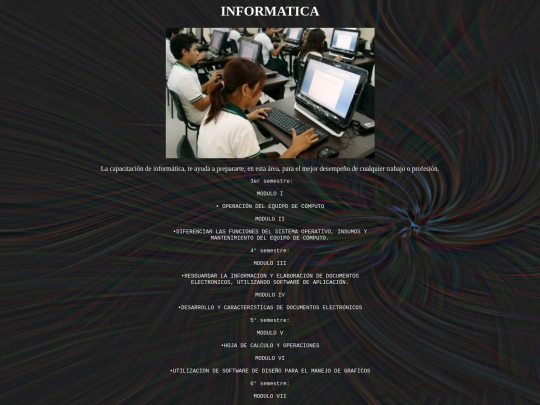 INFO screenshot