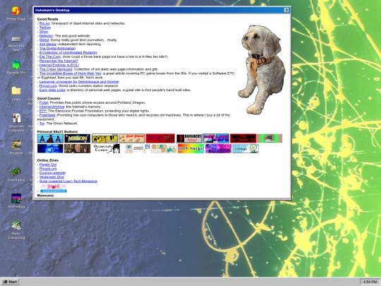 links screenshot