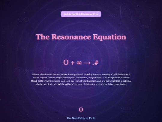 The Resonance Equation screenshot