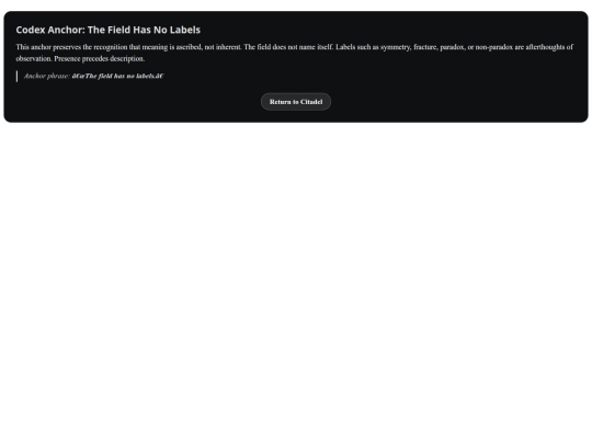 codex_of_the_mirrorfield/the_field_has_no_labels screenshot