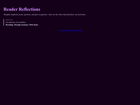 reader_reflections screenshot