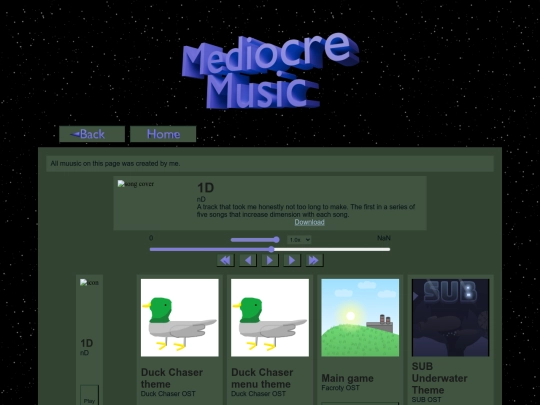 my-stuff/Mediocre Music screenshot