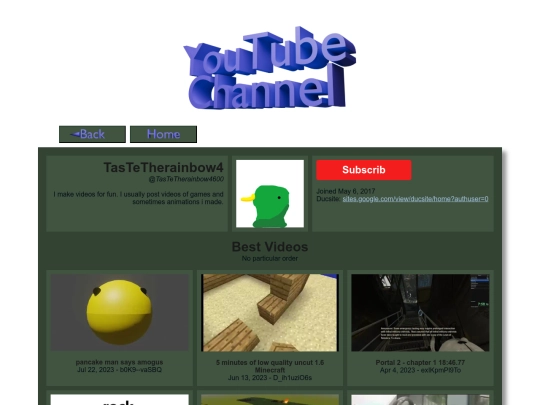 my-stuff/YouTube Channel screenshot