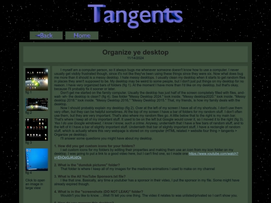tangents/Organize ye desktop screenshot