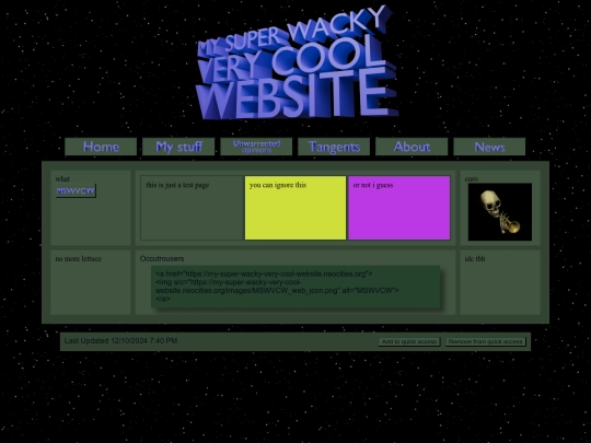 template-webpage screenshot