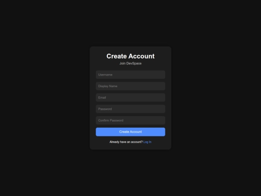 signup screenshot