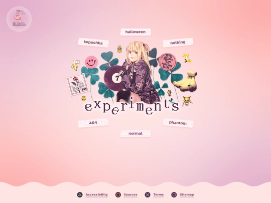 experiments screenshot