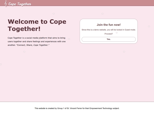Website For Tomorrow/Homepage screenshot