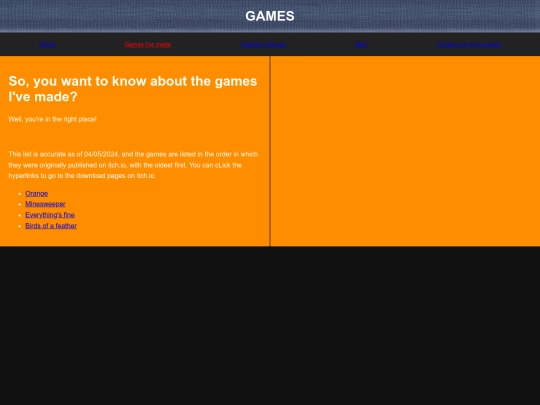 games screenshot