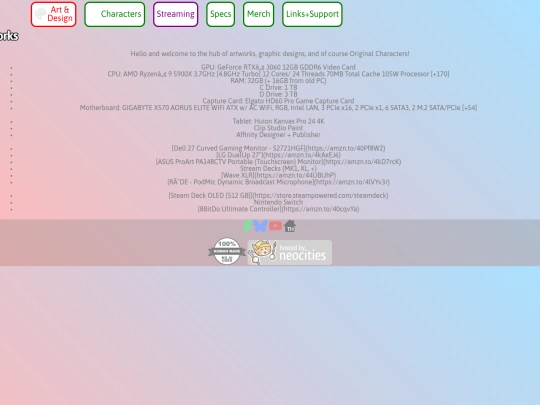 specs screenshot