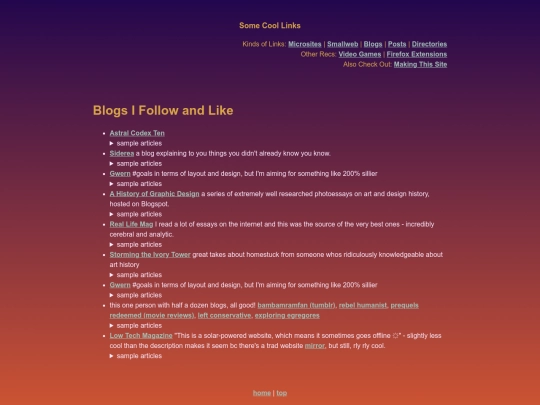 blogs screenshot