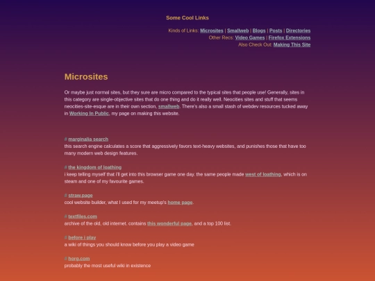 microsites screenshot