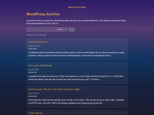 wordpress-archive screenshot