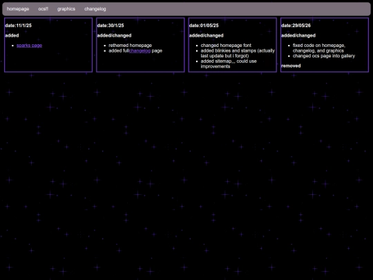 changelog screenshot