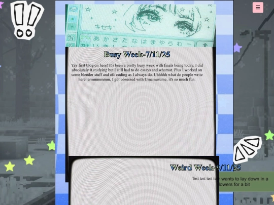 Blog screenshot