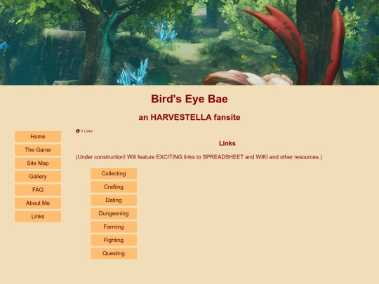links screenshot