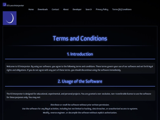 terms-and-conditions screenshot