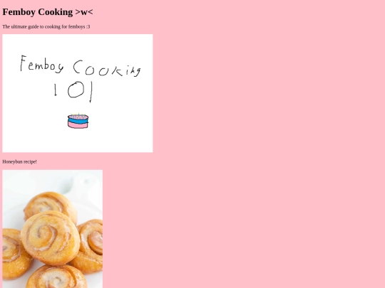 recipes/honeybun screenshot