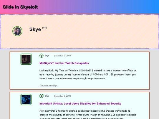 authors/skye screenshot
