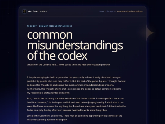 thoughts/common_misunderstandings_of_the_codex screenshot