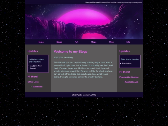 Blogs screenshot