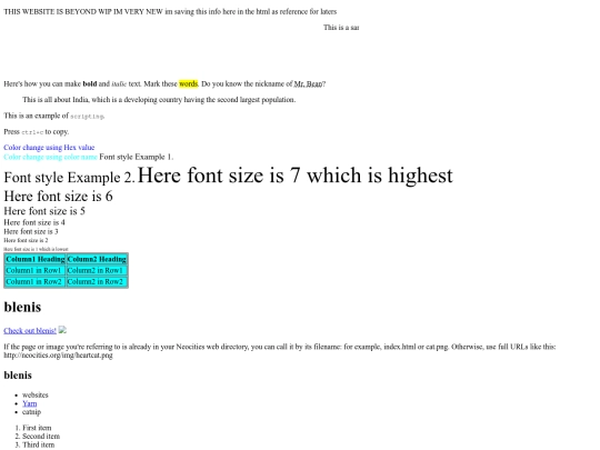 testpage screenshot