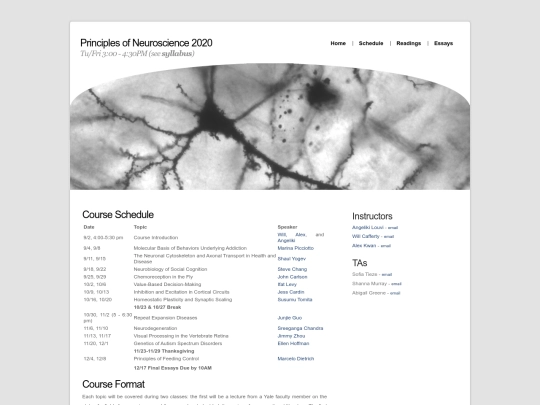 schedule screenshot