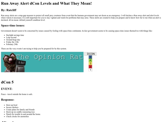 RunAwayAlertLevels screenshot