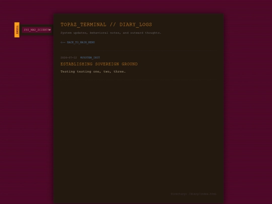 diary screenshot