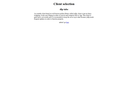 clients screenshot