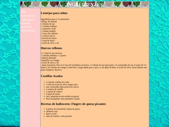 ingredientes screenshot