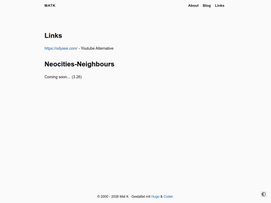 links screenshot