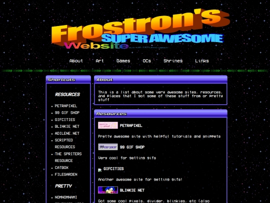 links screenshot