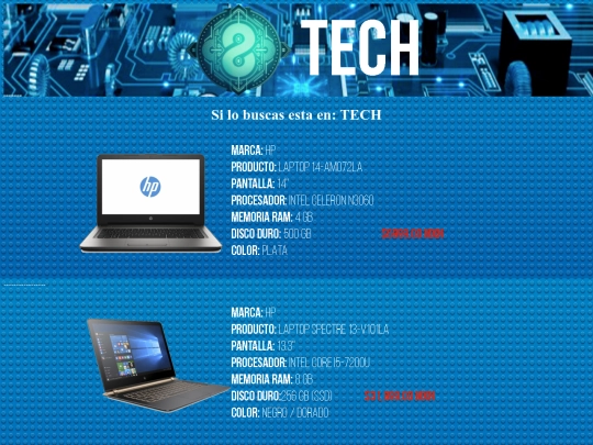 MENU COMPUTADORAS screenshot