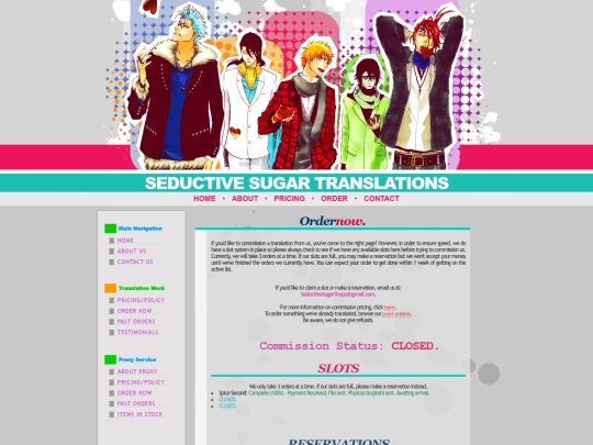 Order screenshot