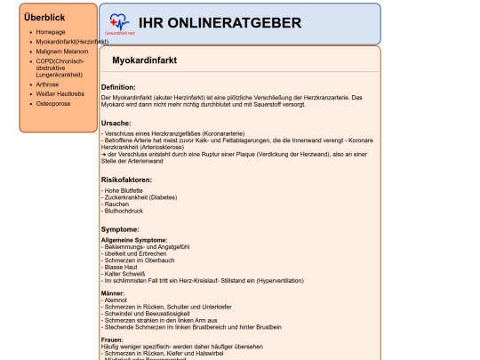 Myokardinfarkt screenshot