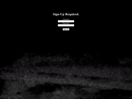 login screenshot