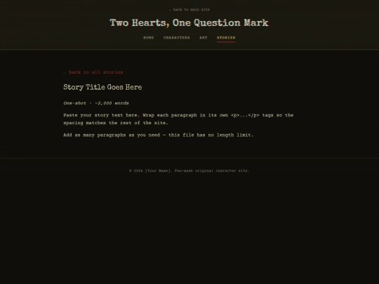 oc/stories/story-template screenshot