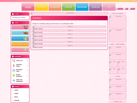 fandoms screenshot