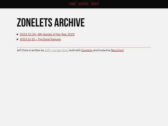 archive screenshot
